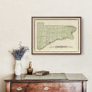 Vintage Map of Switzerland County, Indiana 1876