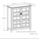 Burlington - Medium Storage Cabinet - Mahogany Brown