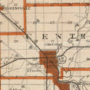 Vintage Map of Jennings County, Indiana 1876