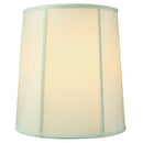 14"W x 15"H Drum Lampshade with Piping Eggshell