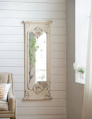 Full Length Mirror With Solid Wood Frame, Floor Mirror For Living Room Bedroom Entryway - White by Unique Piece Furniture