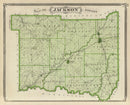 Vintage Map of Jackson County, Indiana 1876