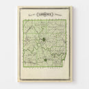 Vintage Map of Lawrence County, Indiana 1876