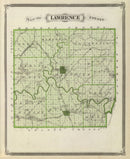Vintage Map of Lawrence County, Indiana 1876