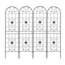 Garden Metal Trellis Rustproof Trellis For Climbing Plants Outdoor Flower Support by HouseOfZazla