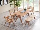 Valentina 6 Pieces Patio Furniture Set - Rattan / Natural