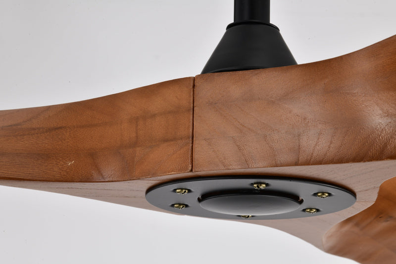 52" Ceiling Fan with Remote Control No Lights,Modern Reversible DC Motor Indoor 3 Blades Ceiling Fans for Patio Bedroom Living Room