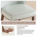 Dining Chair With Carbon Steel Legs, Comfortable Seating, (Set of 2) - White by HouseOfZazla