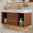 39.4" Floating Bathroom Vanity with Ceramic Sink