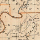 Vintage Map of Martin County, Indiana 1876
