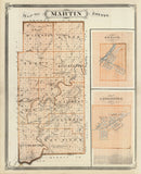 Vintage Map of Martin County, Indiana 1876