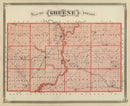Vintage Map of Greene County, Indiana 1876