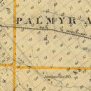 Vintage Map of Knox County, Indiana 1876