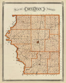 Vintage Map of Sullivan County, Indiana 1876
