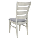 6-Piece Retro 59"L Rectangular Dining Table Set, Table with Unique Legs and 4 Upholstered Chairs & 1 Bench for Dining Room and Kitchen (White)