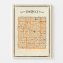 Vintage Map of Orange County, Indiana 1876