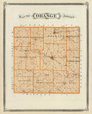 Vintage Map of Orange County, Indiana 1876