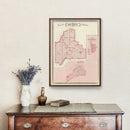 Vintage Map of Scott County, Indiana 1876