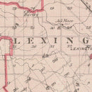 Vintage Map of Scott County, Indiana 1876