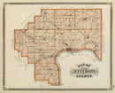 Vintage Map of Jefferson County, Indiana 1876