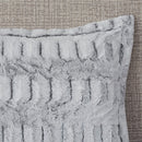 Full/Queen Back Print Long Fur Comforter Mini Set