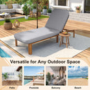Outdoor Chaise Lounge With Adjustable Backrest