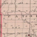 Vintage Map of Pike County, Indiana 1876