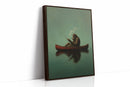 Fishing Ape in a Red Canoe