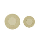 Modern Round Metal Hollow Side Table Set With Openwork Design - Gold by HouseOfZazla