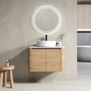 30" Wall-Mounted Bathroom Vanity With Ceramic Art Sink & 2 Soft-Close Doors by HouseOfZazla