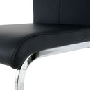 Modern Dining Chairs With Padded Seat And Metal Legs by HouseOfZazla