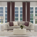 Aura - Upholstered Curved Sofa And Tapered Legs - Beige