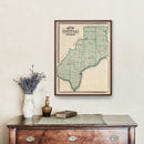 Vintage Map of Spencer County, Indiana 1876