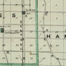Vintage Map of Spencer County, Indiana 1876