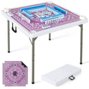 35 Inch 4 Player Game Card Folding Mahjong Table with Cup Holders by LJGDeals