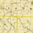 Vintage Map of Perry County, Indiana 1876