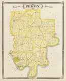 Vintage Map of Perry County, Indiana 1876