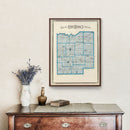 Vintage Map of Dubois County, Indiana 1876