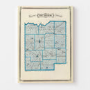Vintage Map of Dubois County, Indiana 1876