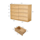 Modern Drawer Dresser For Bedroom, Ample Storage Wide Chest Of Drawers by HouseOfZazla