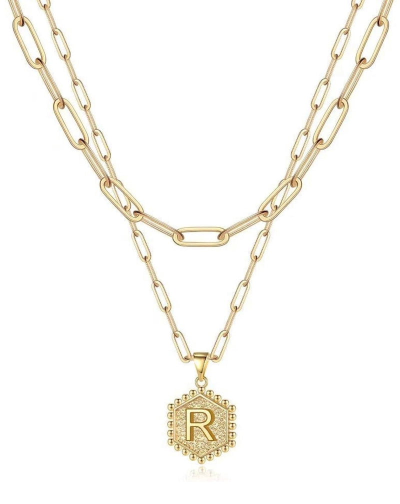 Beautiful Gold Layered Initial Necklaces (A-Z)