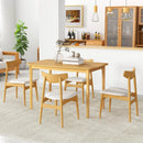 48 Inch Solid Wood Dining Table with Rubber Wood Supporting Legs for Kitchen Dining Room by LJGDeals