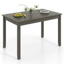 48-Inch Wooden Dining Table for 4 People Rectangular Kitchen Table with Rubber Wood Legs by LJGDeals