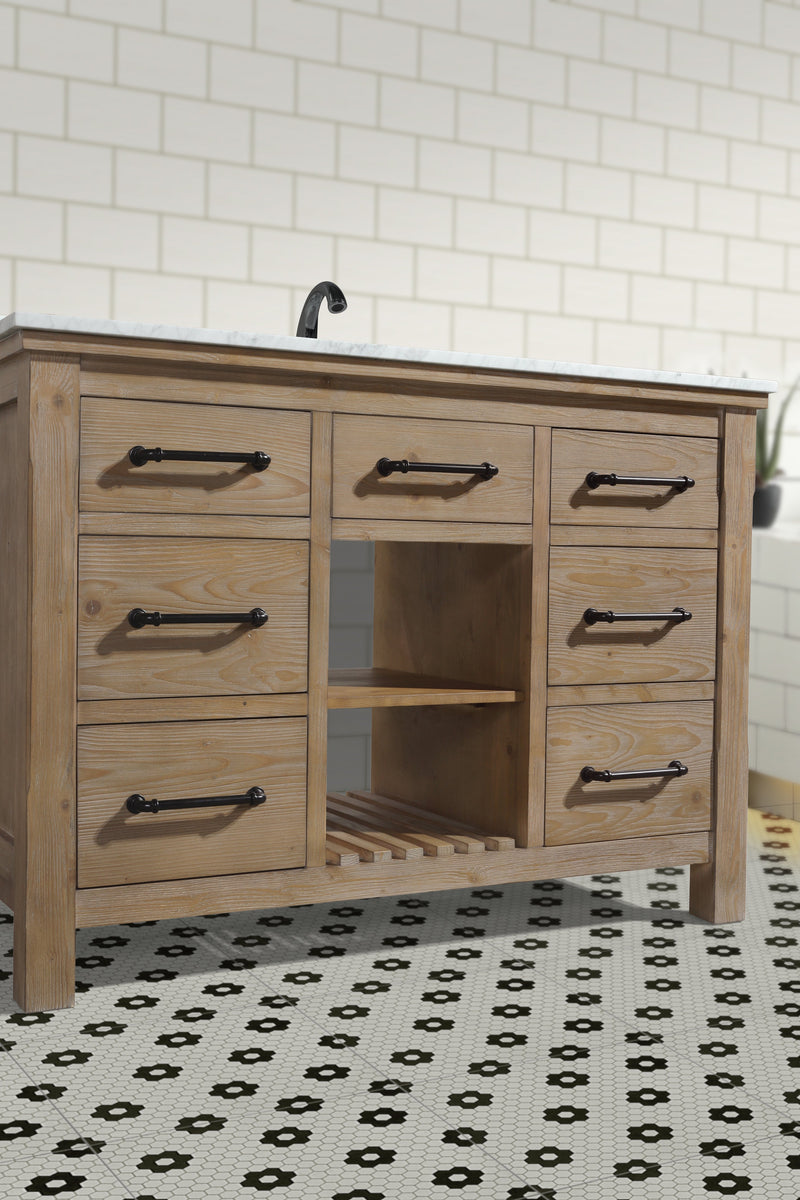 Lauren 48" Bathroom Vanity Weathered Fir Finish