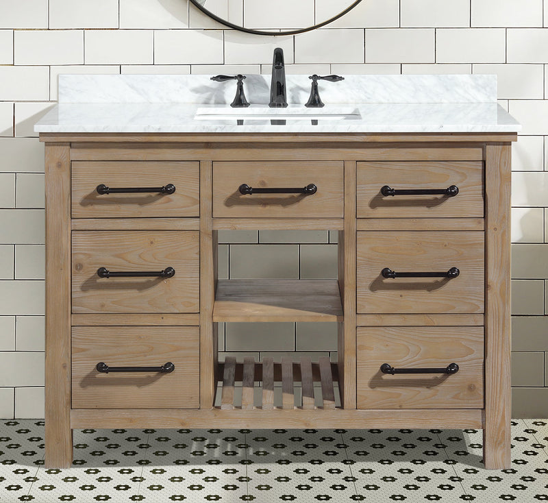 Lauren 48" Bathroom Vanity Weathered Fir Finish