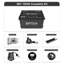 Epoch Batteries 48V 105Ah - LiMax Series - Lithium (LiFePO4) Golf Cart Battery - Complete Kit