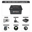 Epoch Batteries 48V 105Ah - LiMax Series - Lithium (LiFePO4) Golf Cart Battery - Complete Kit