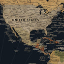 Personalized Family Adventure World Map Canvas – Custom