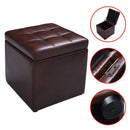Foldable Cube Ottoman Pouffe Storage Seat by LJGDeals