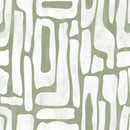 Modern Abstract Sage Green Geometric Wallpaper